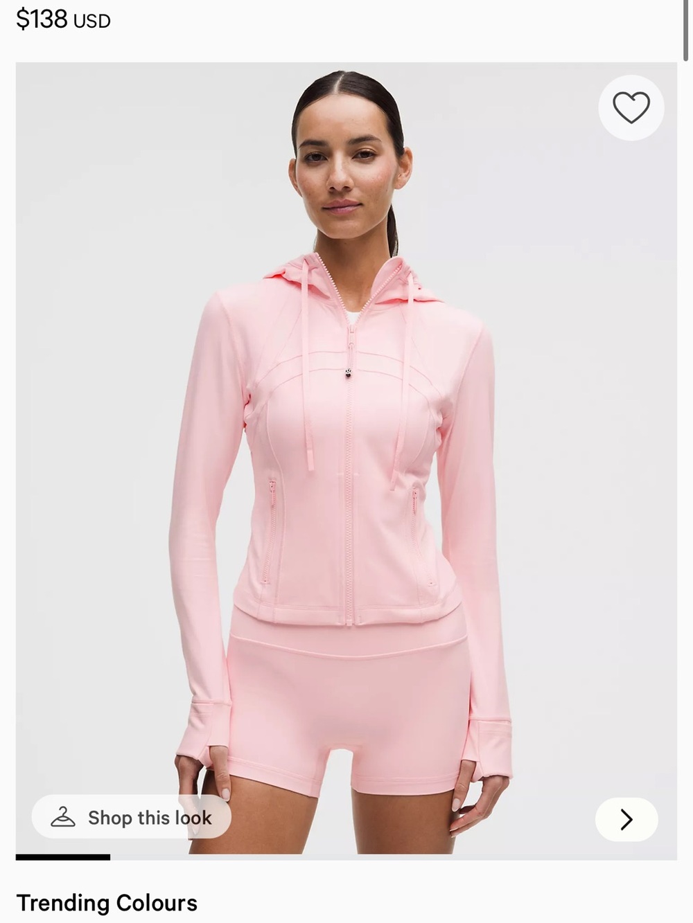 Lululemon Define Cropped Hooded Jacket
Nulu size 6 color Pink Pearl - Picture 5 of 5